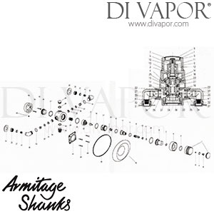Armitage Shanks Starlight and Nuastyle Shower Valve Spare Parts - IDL DV 371